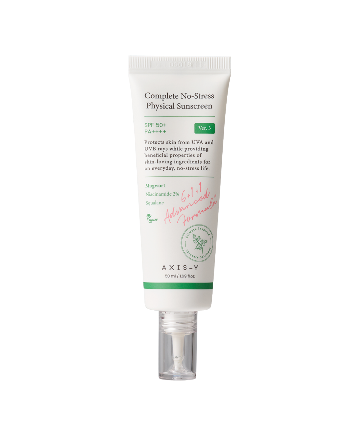 Complete No-Stress Physical Sunscreen SPF50+
